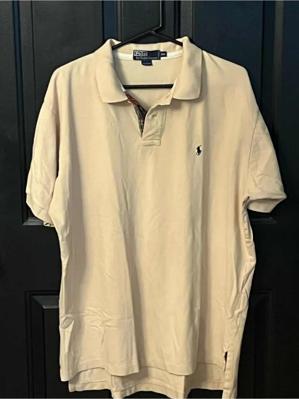 Ralph Lauren Cream Polo Shirt with Embroidered Pony